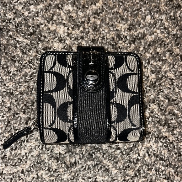Coach Black and Gray Wallet - Picture 1 of 5